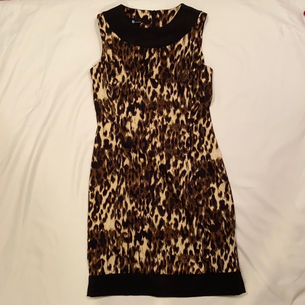 AB Studio Leopard Print Dress Size 4